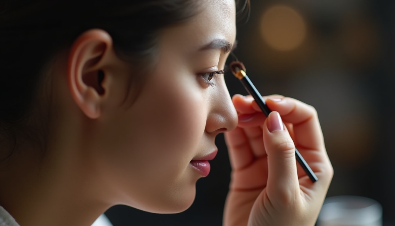 Femeie zâmbind, cu sprancene fir cu fir perfect conturate, evidențiind aspectul natural și impecabil.