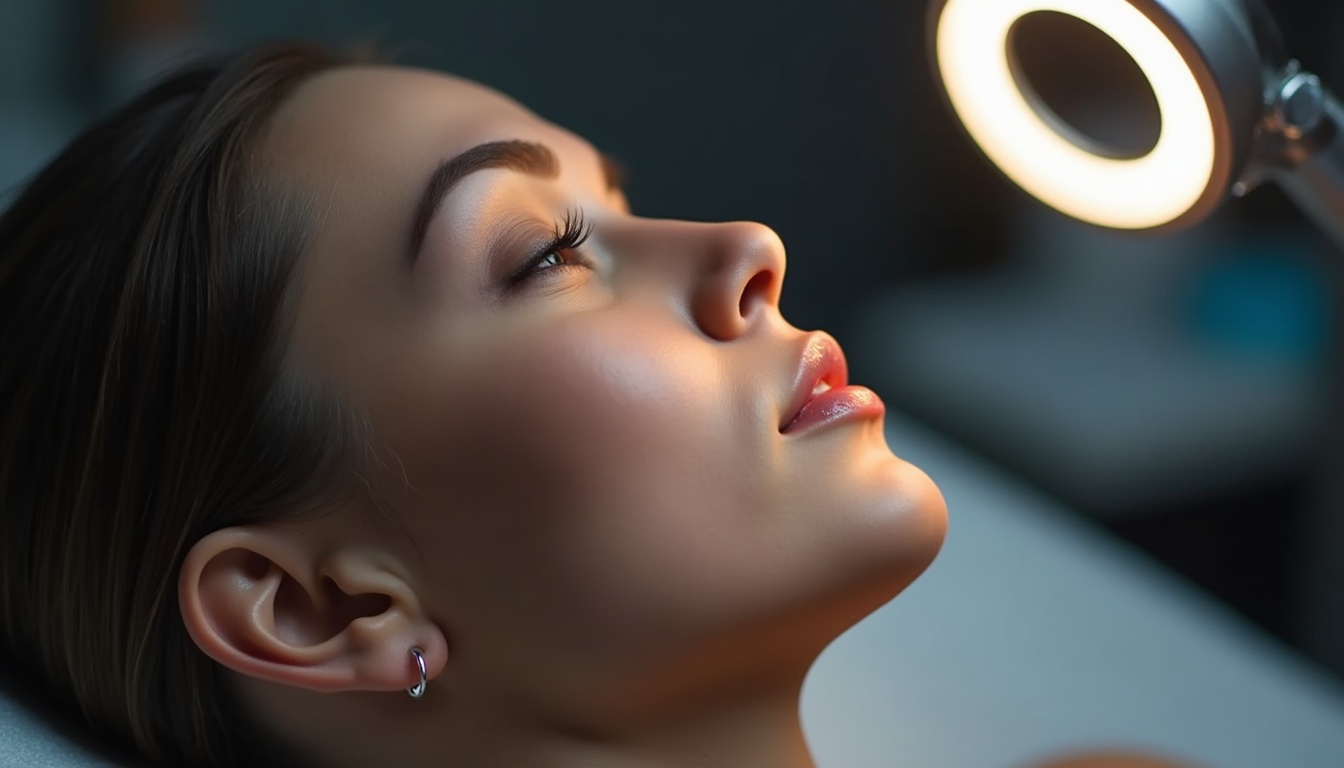 Femeie zâmbind după indepartare tatuaj sprancene cu laser