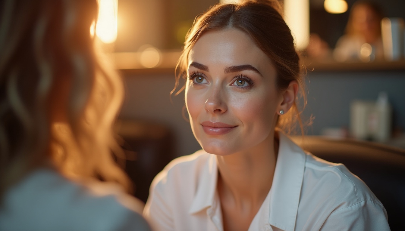 Femeie cu sprâncene impecabile, realizate prin micropigmentare în Iasi